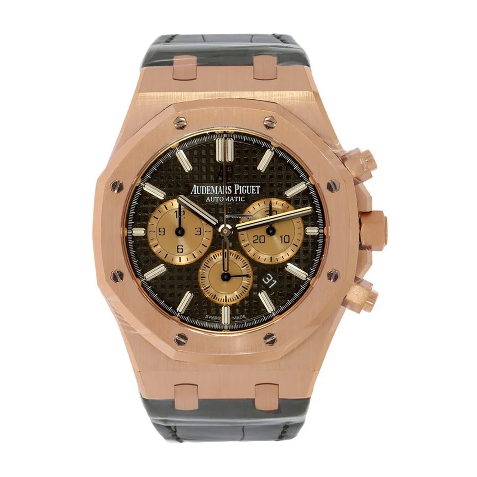 Audemars Piguet Royal Oak Chronograph Rose Gold Brown Dial - 41mm