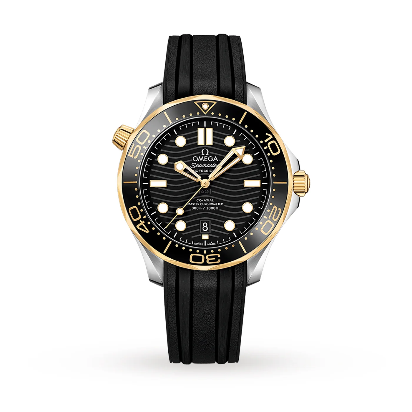 Omega Seamaster Diver 300m Co-axial Master Chronometer Black Gold 42mm